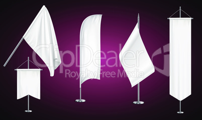 mock up illustration of various flag on abstract background