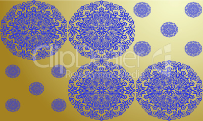 digital textile design of ornament art