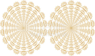 digital textile illustration design of ornament art