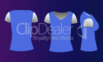 mock up illustration of a female sports wear on abstract background