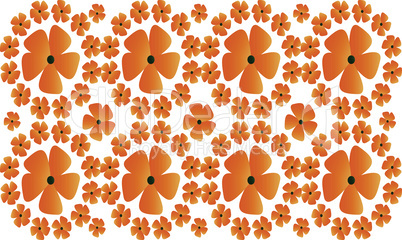digital textile design of flowers art