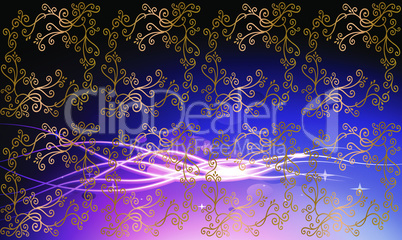 digital textile design of ornament and pattern