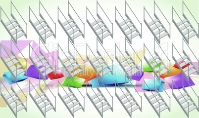 digital textile design of ladder material
