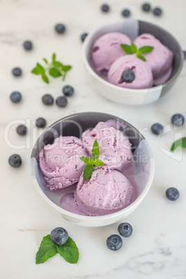 Heidelbeer Eiscreme Heidelbeer Eiscreme