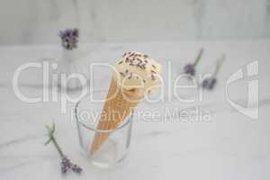 Lavendel Vanille Eiscreme