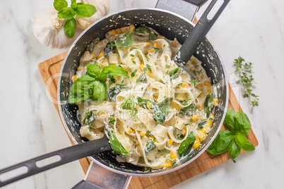 gesunde one pot pasta mit gemüse