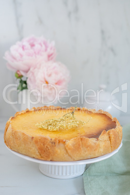 Holunderblüten Käsekuchen