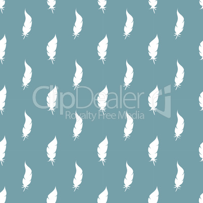 Bird feather seamless pattern design