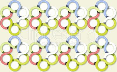 digital textile design of circle on abstract background