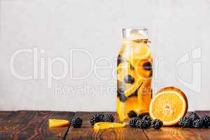 Water with Orange and Blackberry.