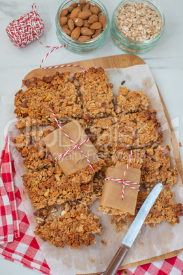 Selbstgemachte Müsli Riegel