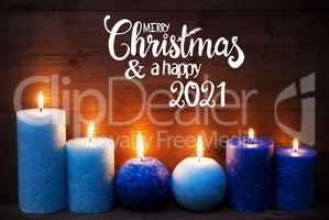 Romantic Turquoise Candle Light , Merry Christmas And Happy 2021