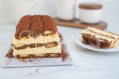 Tiramisu Semifreddo Eiscreme Parfait