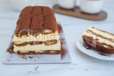 Tiramisu Semifreddo Eiscreme Parfait