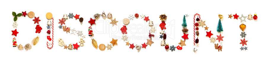 Colorful Christmas Decoration Letter Building Word Discount