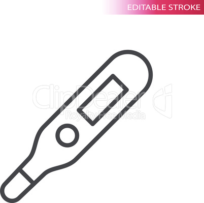 Body thermometer simple vector icon