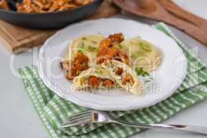 Pasta mit Pfifferlingen, Eierschwammerl