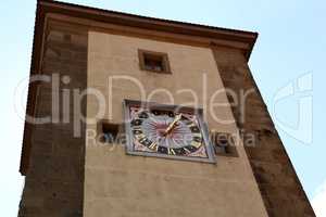 Towers and walls in the old town of Rothenburg ob der Tauber