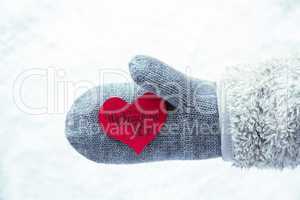 Glove, Fleece, Snow, Red Heart, Glueckliches 2021 Means Happy 2021