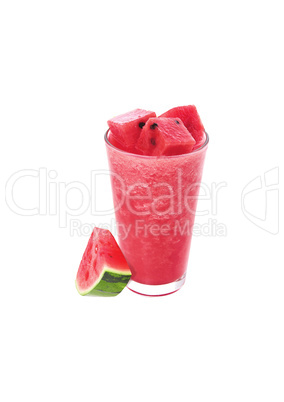 A glass of watermelon juice