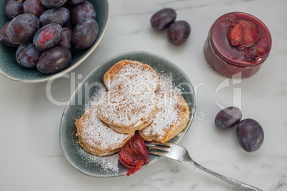 Süsse Blini Pancakes