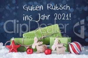 Green Christmas Gifts, Guten Rutsch Ins Jahr 2021 Mean Happy New Year