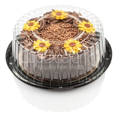 cake with chocolate cream