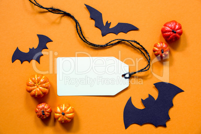 Label With Copy Space, Halloween And Autumn Decoration