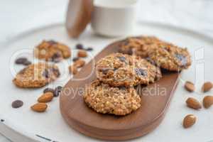Gesunde Mandel Schoko Cookies