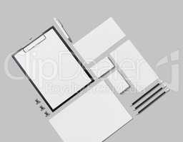 Blank corporate stationery