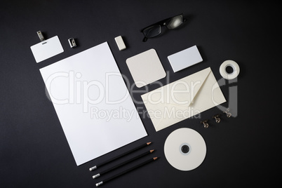 Blank corporate stationery