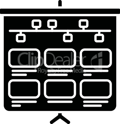 Storyboard black glyph icon