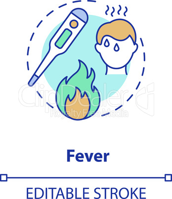 Fever concept icon