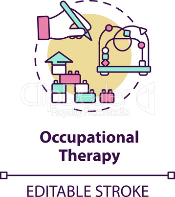 Occupational therapy concept icon