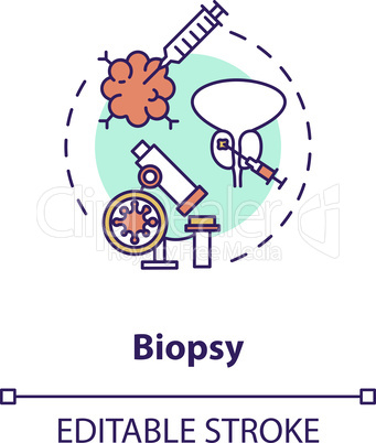 Biopsy concept icon