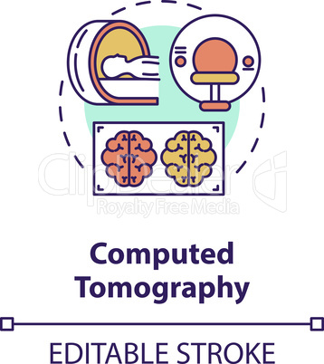 Computed tomography concept icon