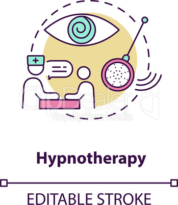 Hypnotherapy concept icon