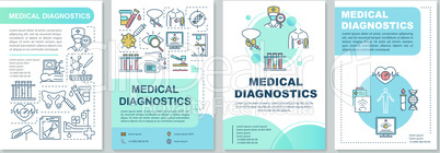 Medical diagnostics brochure template