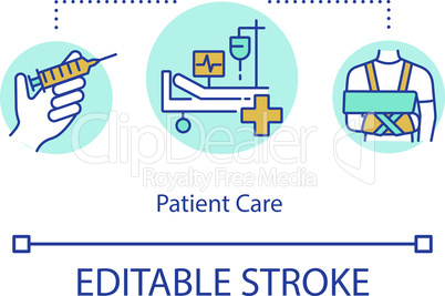 Patient care concept icon