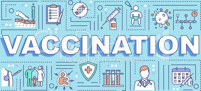 Vaccination word concepts banner