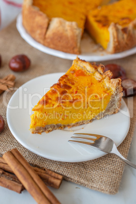 Pumpkin Pie, Amerikanischer Kürbiskuchen