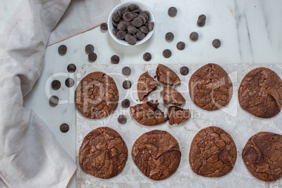 Schokoladen Brownie Cookies