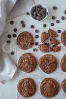 Schokoladen Brownie Cookies