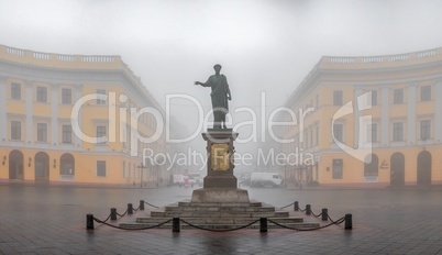 Monument to Duke Richelieu in Odessa, Ukraine