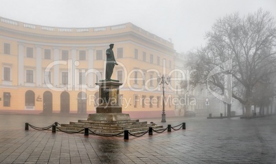 Monument to Duke Richelieu in Odessa, Ukraine