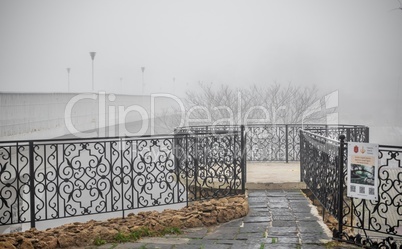 Mother-in-law bridge in Odessa, Ukraine