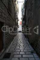 Street with a historic architecture in Sibenik