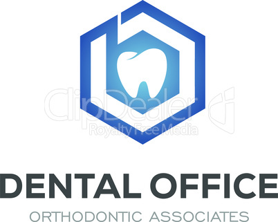 Dental Clinic Logo Design Dentist Logo Tooth abstract Linear Dentist stomatology