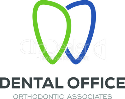 Dental Clinic Logo Design Dentist Logo Tooth abstract Linear Dentist stomatology