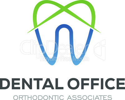 Dental Clinic Logo Design Dentist Logo Tooth abstract Linear Dentist stomatology